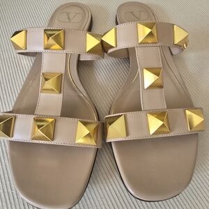 Valentino Garavani Roman Stud Slide Sandal